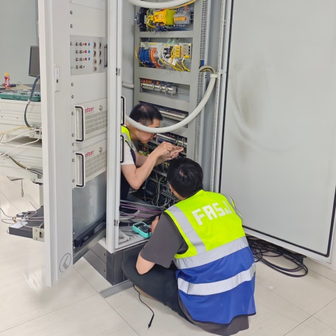 Electrical cabinet wiring installation